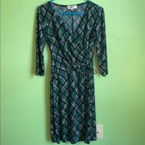 Polyester wrap dress